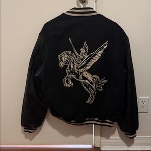 Represent Jet Black Bomber Jacket